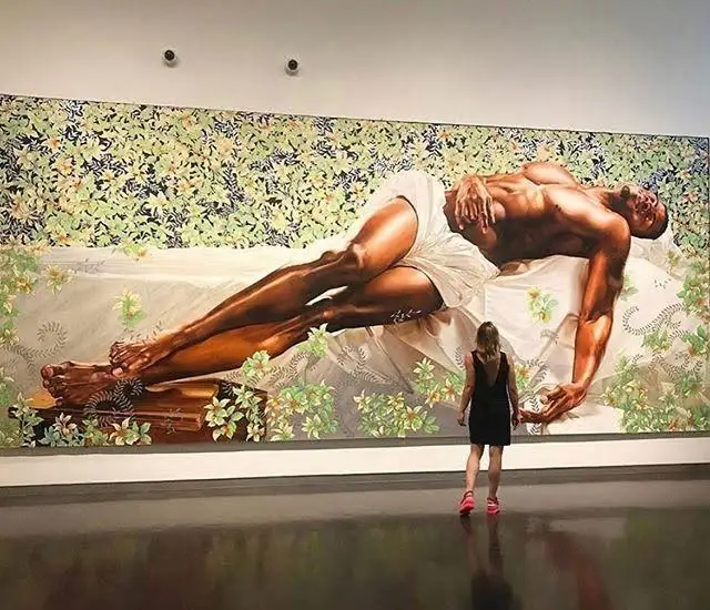 Kehinde Wiley's famous painting.