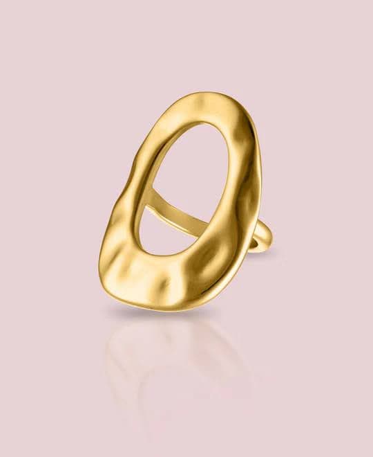 An autumn fashion ring with white background.