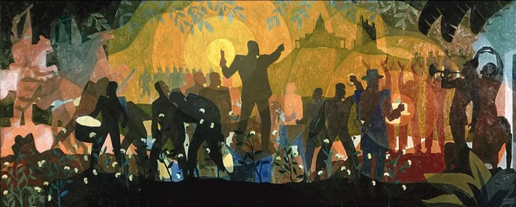 Aspects of Negro Life: From Slavery Through Reconstruction by Aaron Douglas