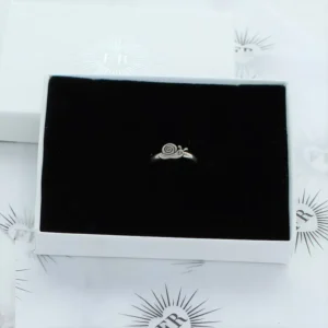 a stunning silver ring for toes