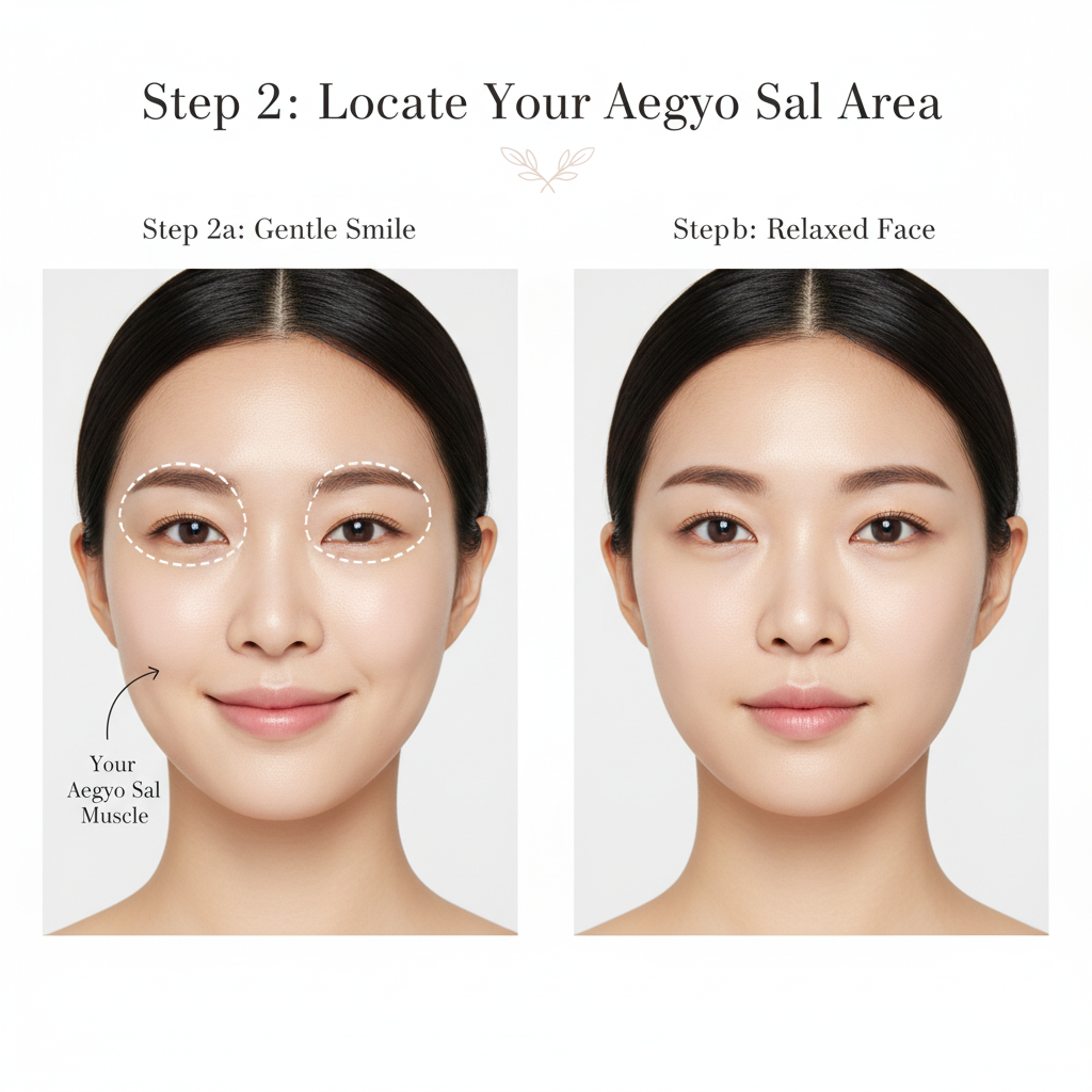 Step 2: Locate Your Aegyo-Sal Area