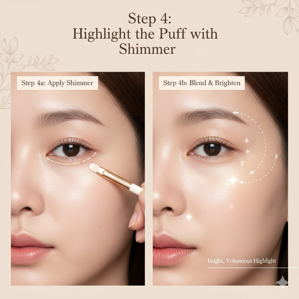 Step 4: Highlight the Puff with Shimmer