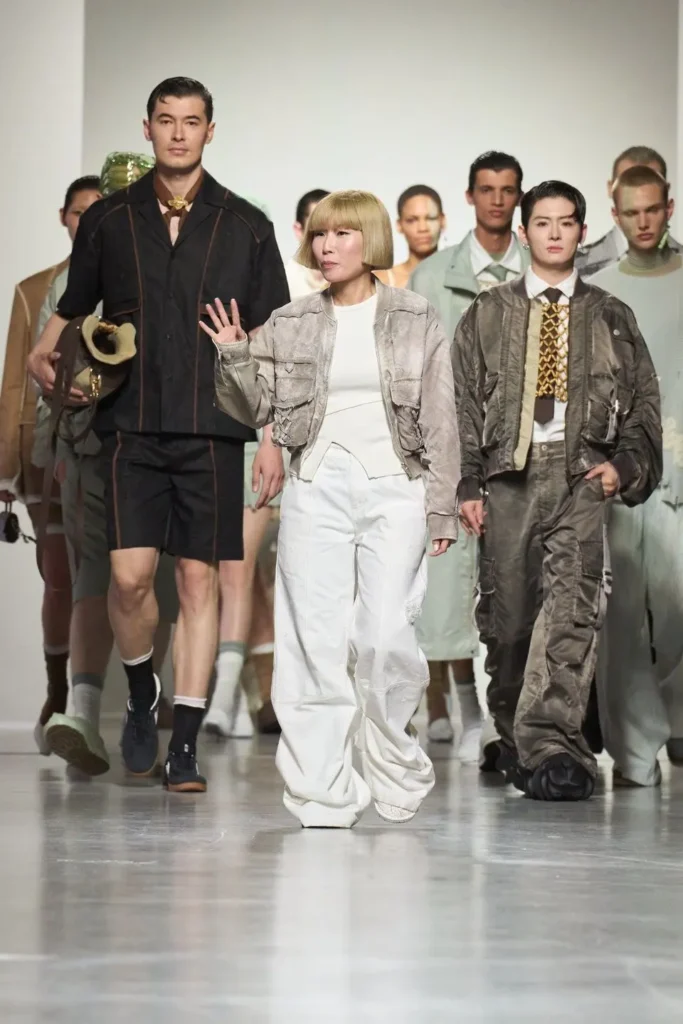 Feng Chen Wang ramp dresses on different models