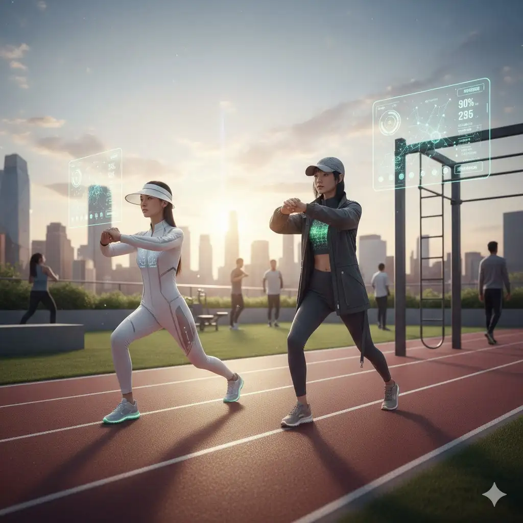 2 girls wearing Anti-UV apparel, healthy dress