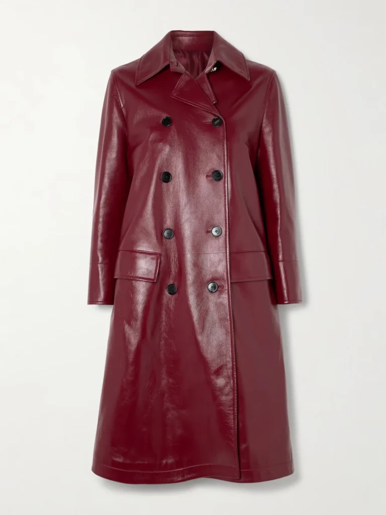 Burgundy long coat fall 2025 26 inspired