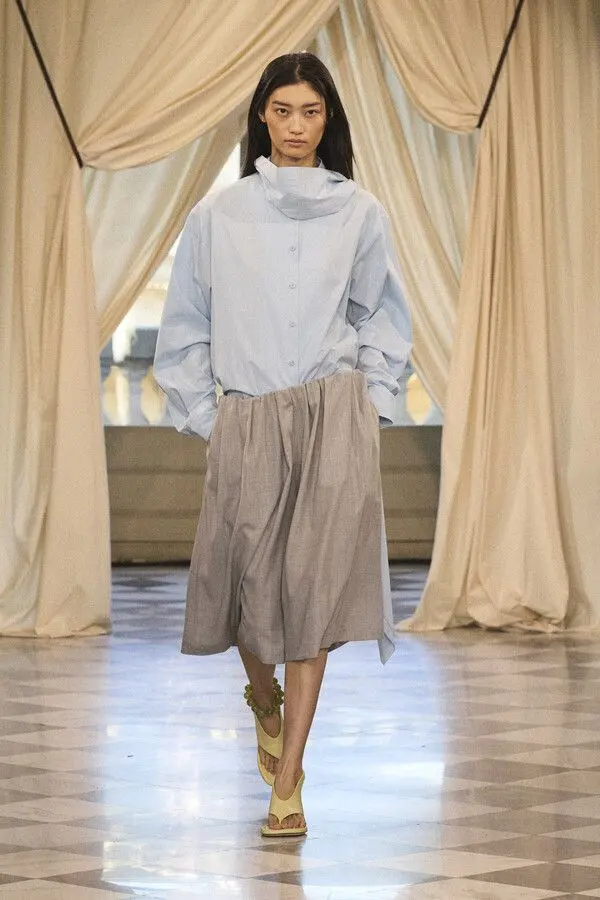 A girl wearing ICICLE outfit