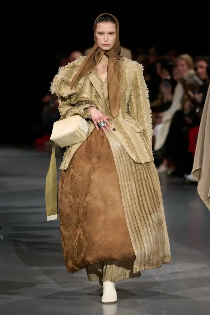 a model with Uma Wang modern chinese collection