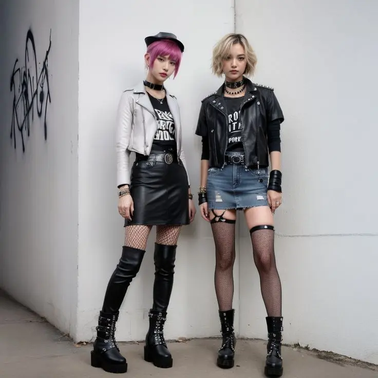 2 girls in a modern dressing
