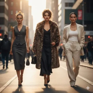 3 girls in different Office Siren fashion looks