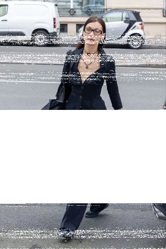 famous actress in a stylish look