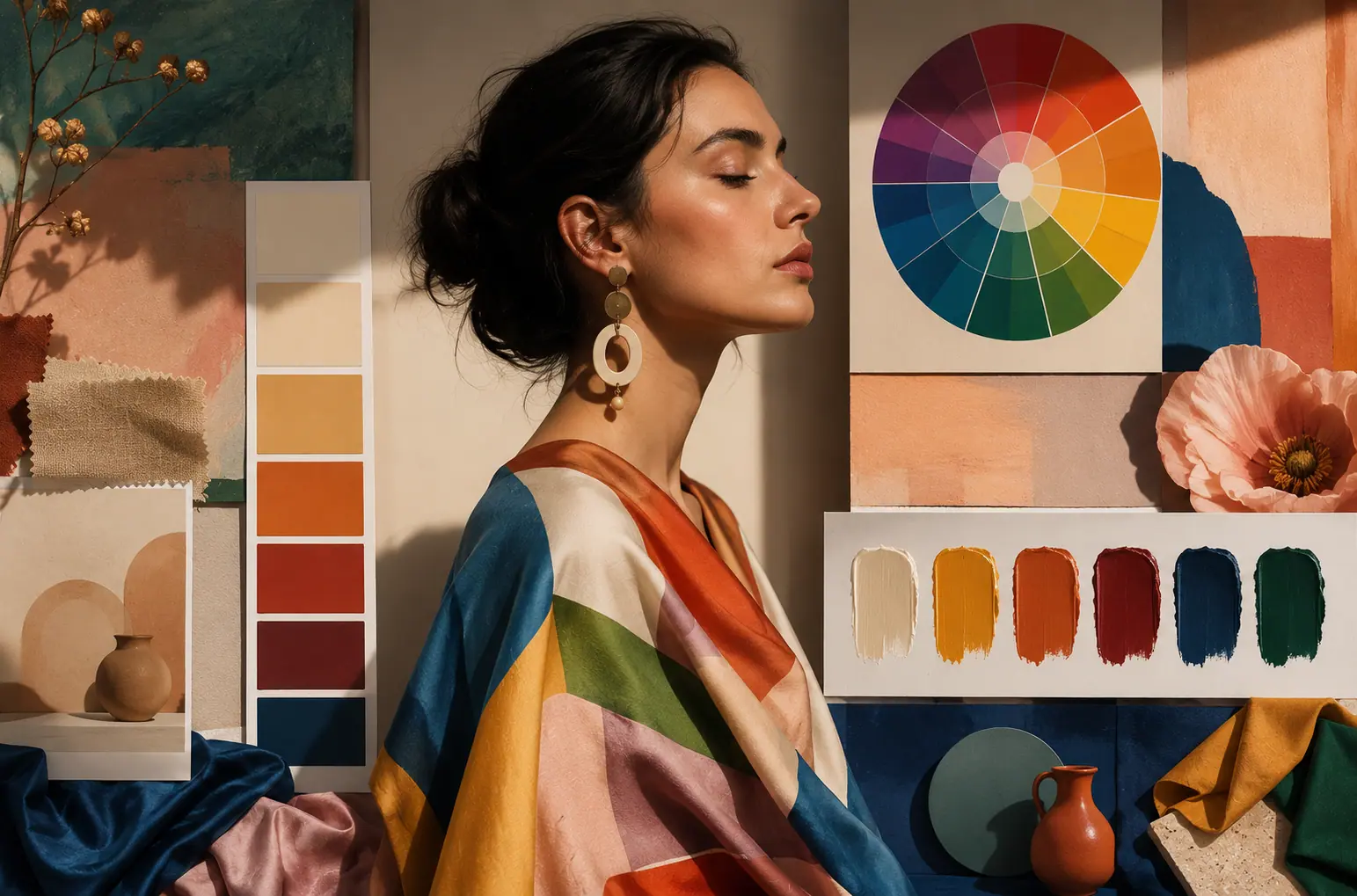 color wheel showing different colors