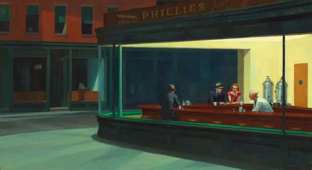 Nighthawks painting By Edward Hopper