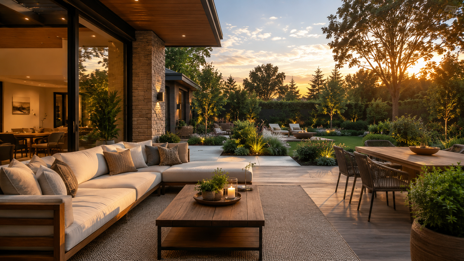 showing Stylish Outdoor Space in a home