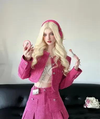 a girl looking like barbie doll