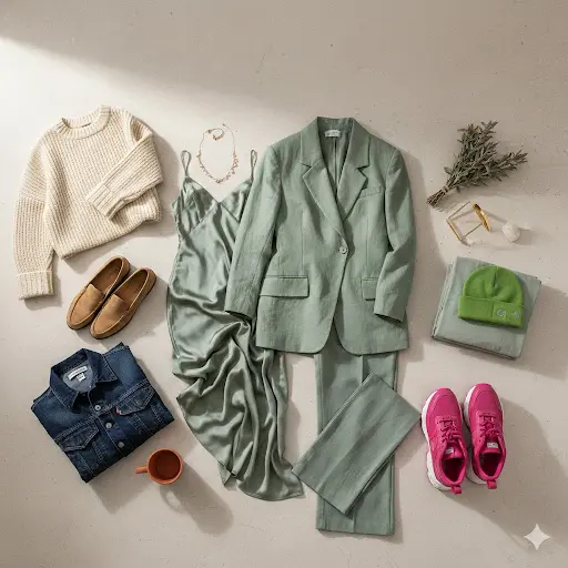 different sage green dress ideas in one image