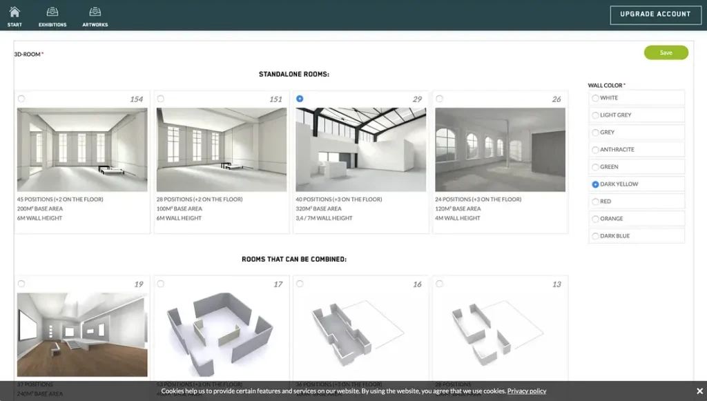 Immersive-visual-experience-of digital art gallery