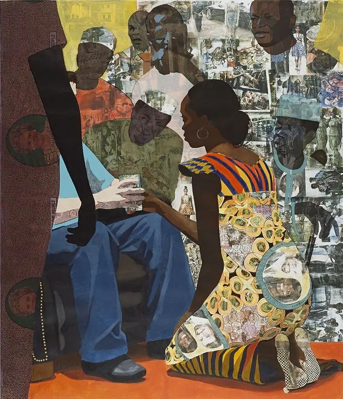 Njideka-Akunyili-Crosby painting