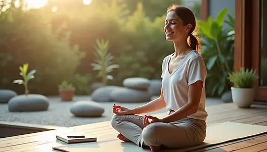 “Person practicing mindfulness to overcome anxiety and build emotional resilience”