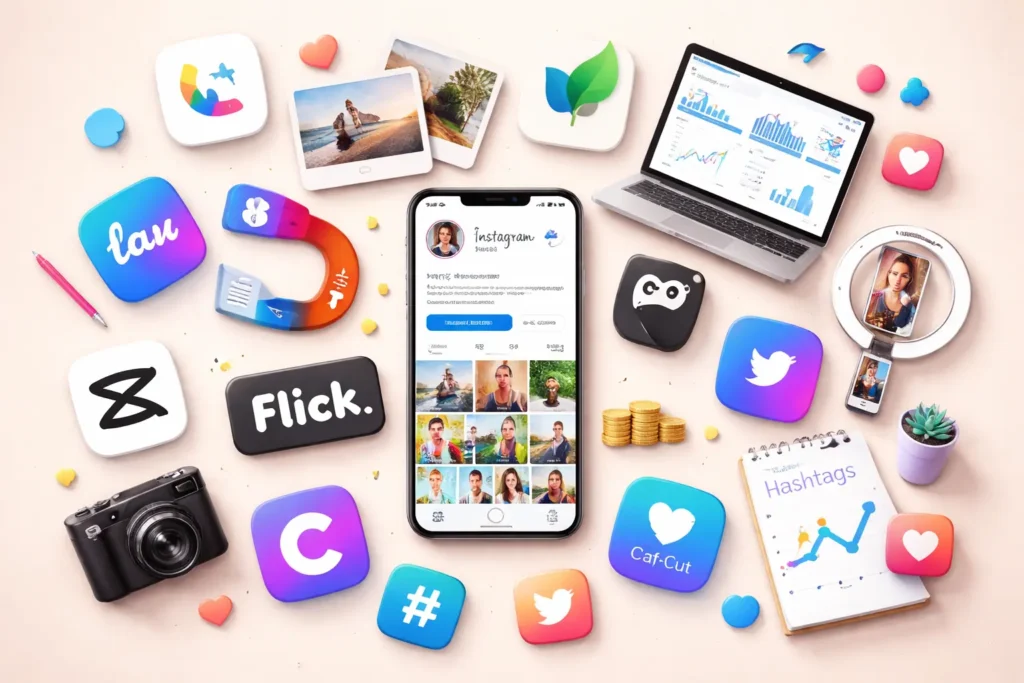 showing top 10 apps to Grow Instagram