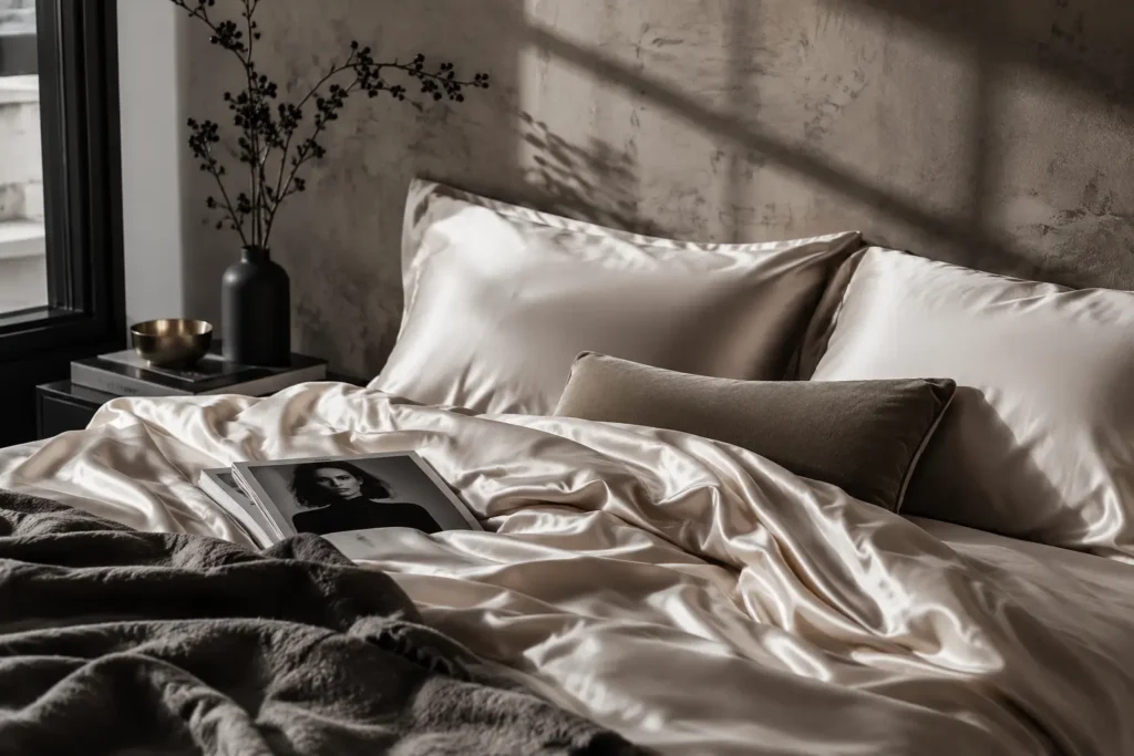 Comfortable bedroom setup with soft bedding for better sleep quality