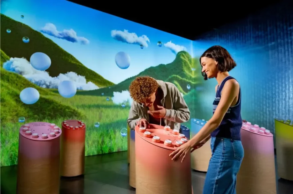 peoples in a immersive Sensory Exhibitions