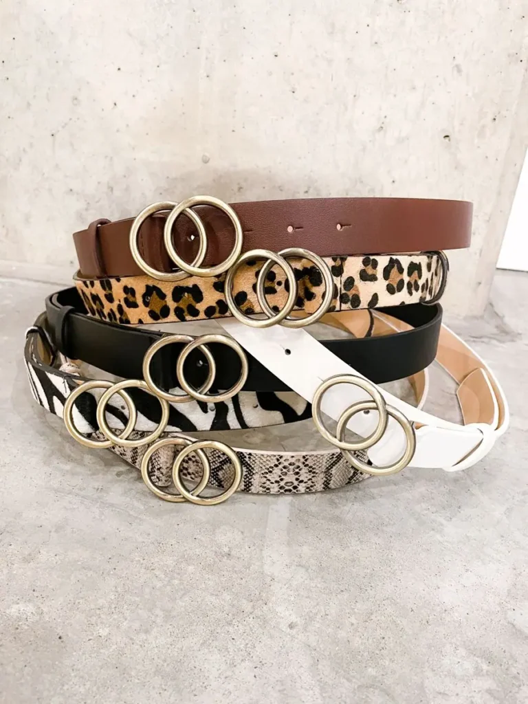 different animal print belts