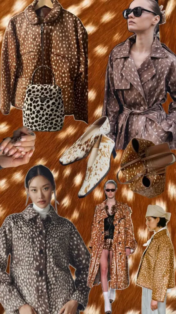 Dalmatian & Bambi Spots outfits collage and deer prints