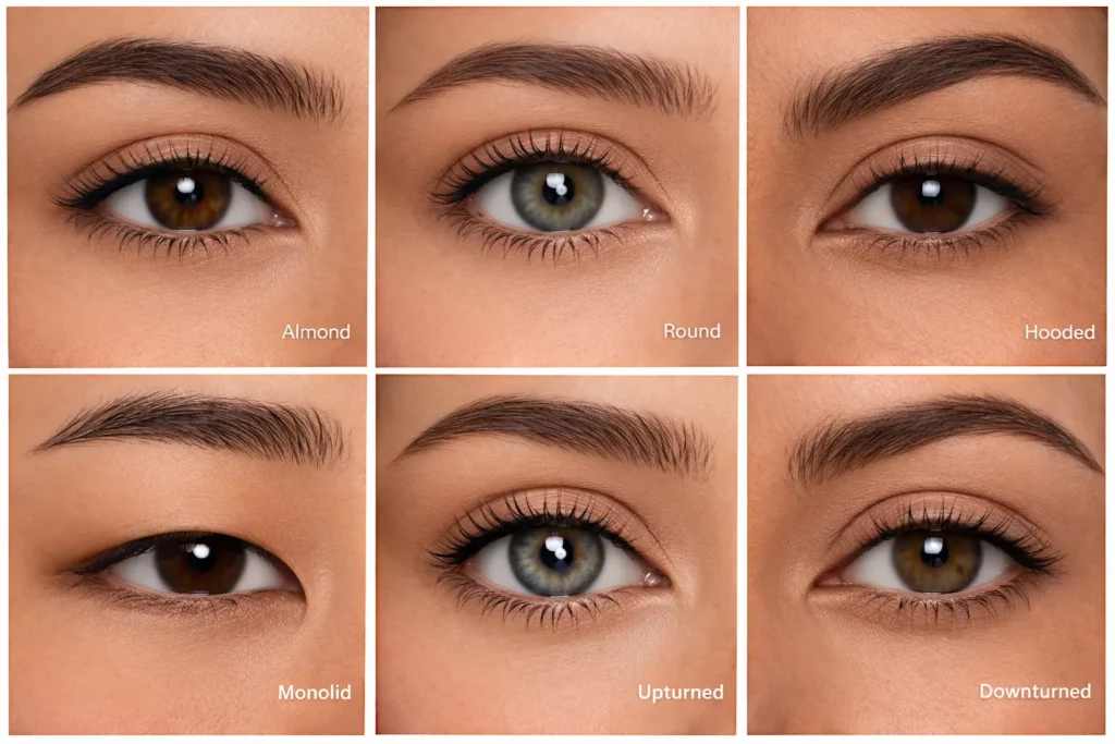 6 different eyes shapes
