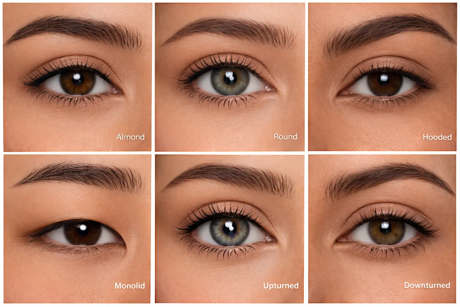 6 different eyes shapes