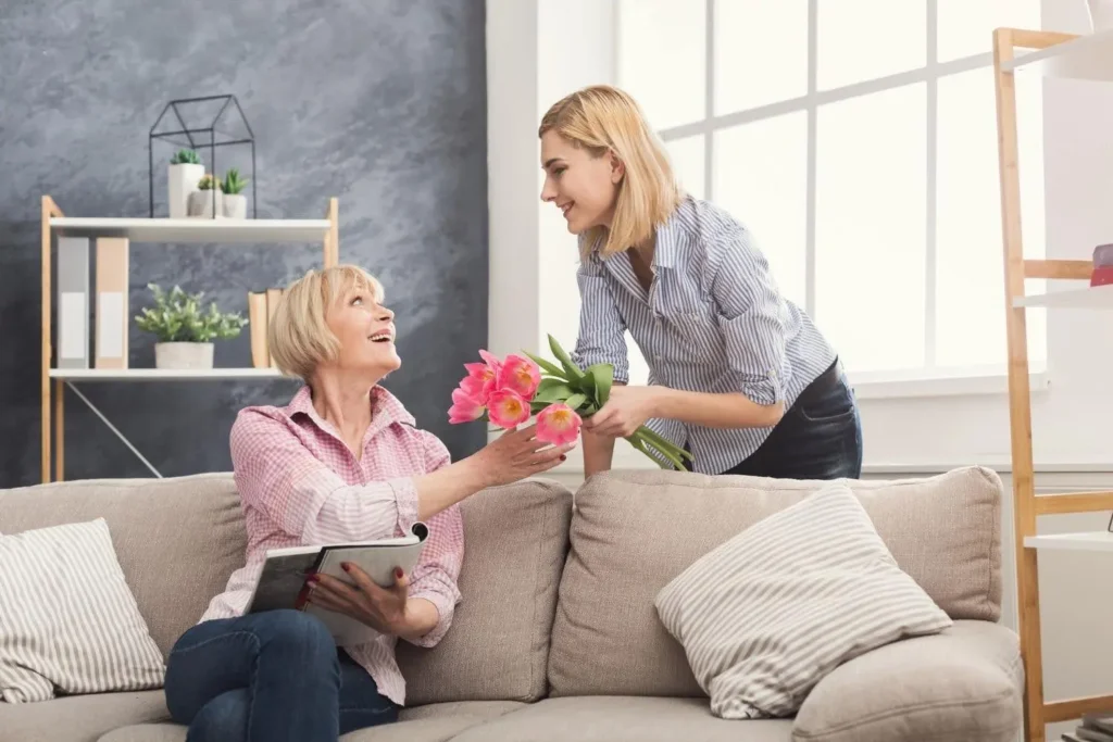 Minimalist luxury lifestyle scene representing thoughtful Mother’s Day gifting and everyday elegance