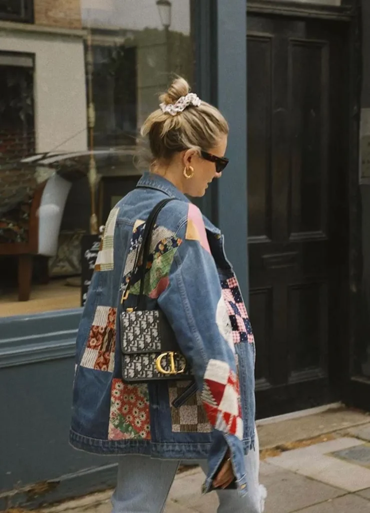 patch reworked denim jacket