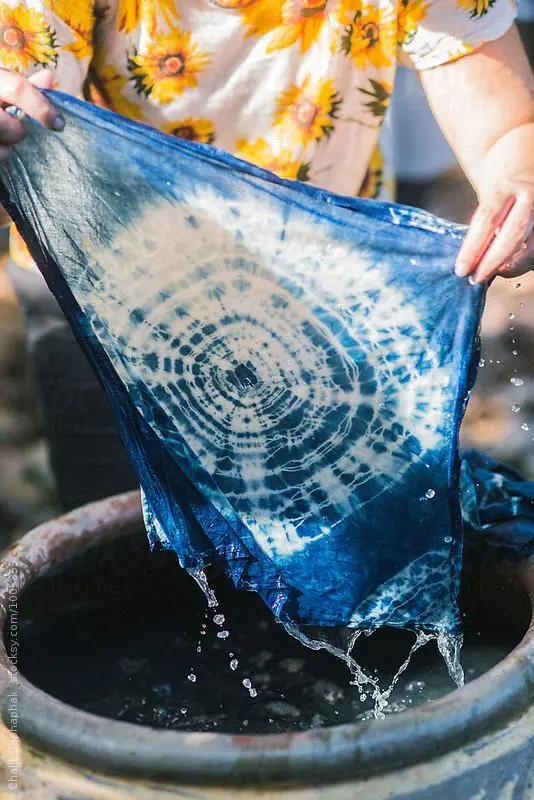 hand dyed cloth
