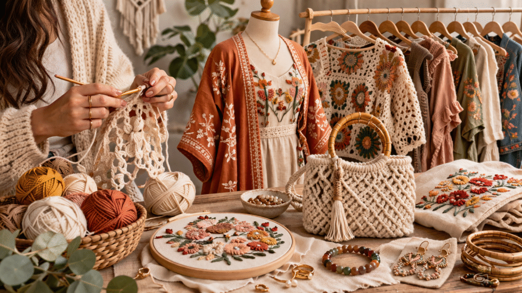 handcrafted fashion handcraft jewelry , dresses bag etc