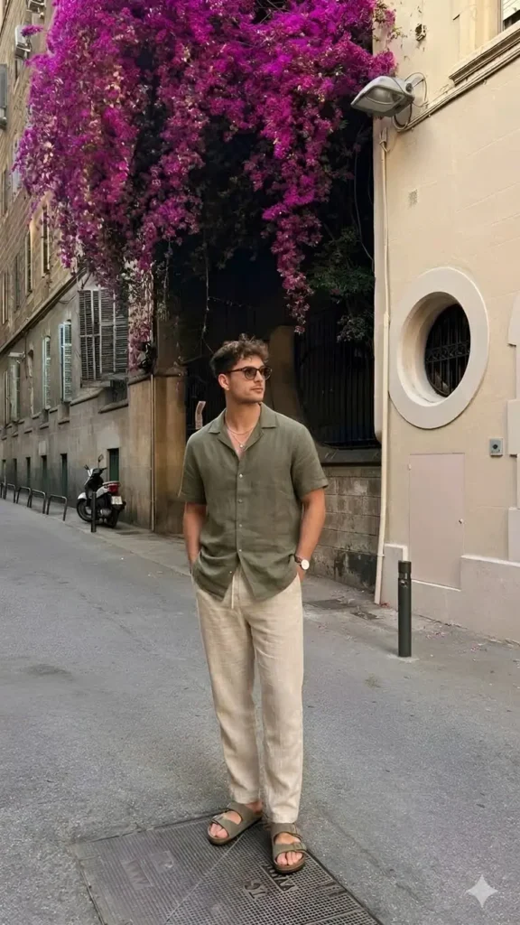 a man in Italian Smart Casual Style