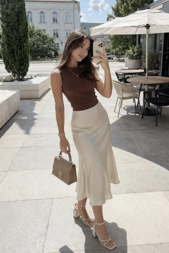 a girl in minimal fashion