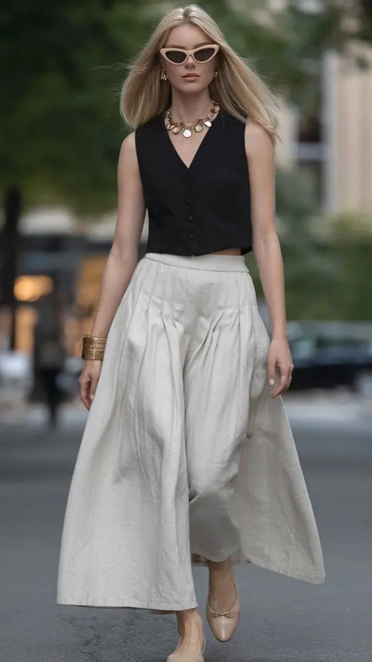 a girl in trendy european look