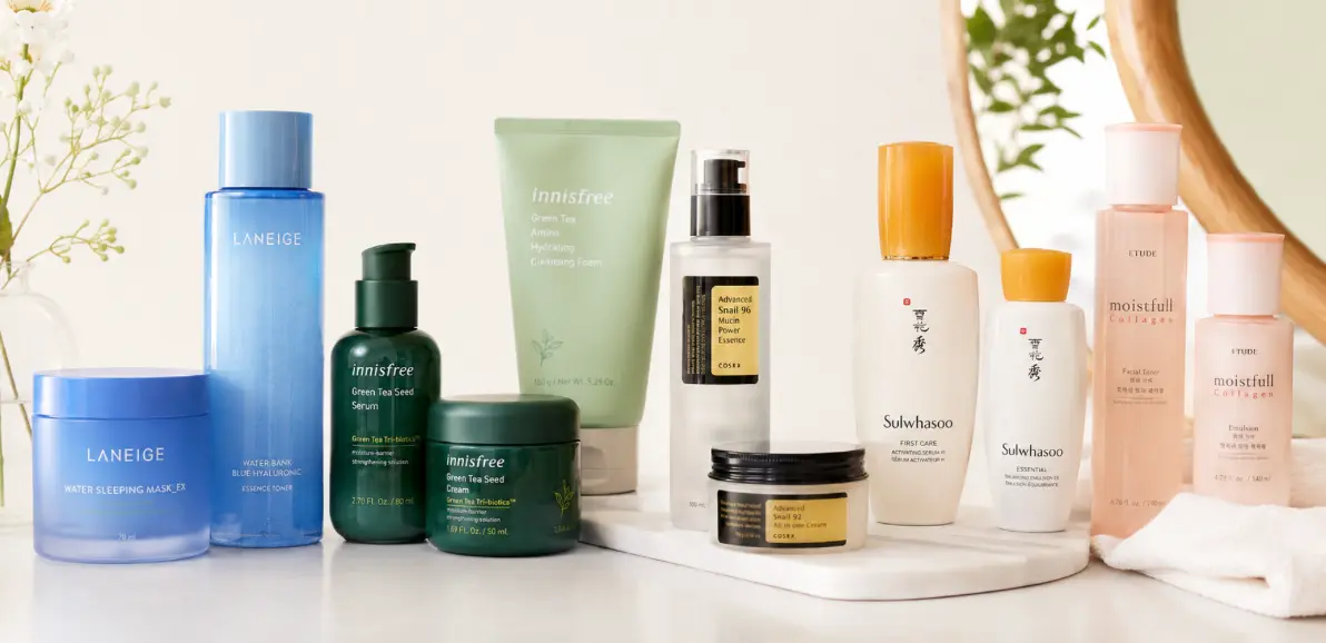 different korean skincare brands