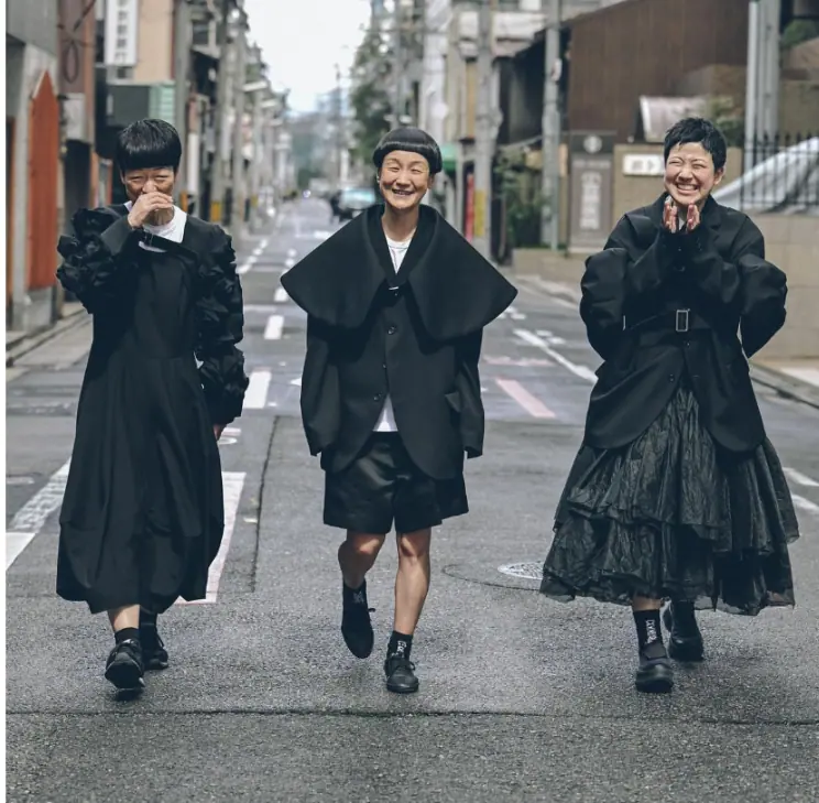 2 womens and a man wearing 18 Best Japanese Fashion Brands clothing