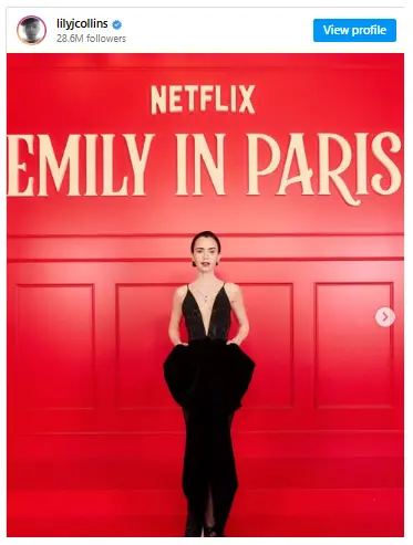 Lilly Collin Insta poster image