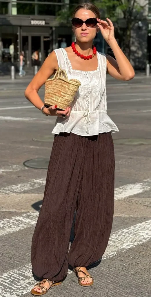 a girl wearing sustainable dress