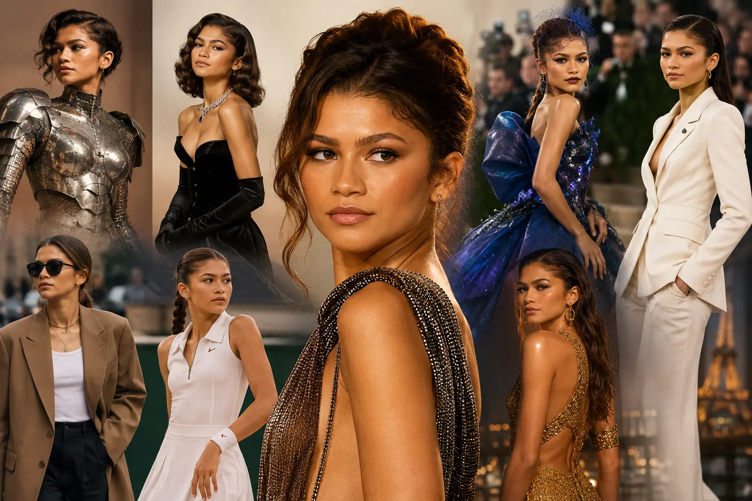 Zendaya different looks