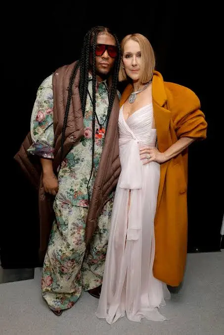 Law Roach with celine dion