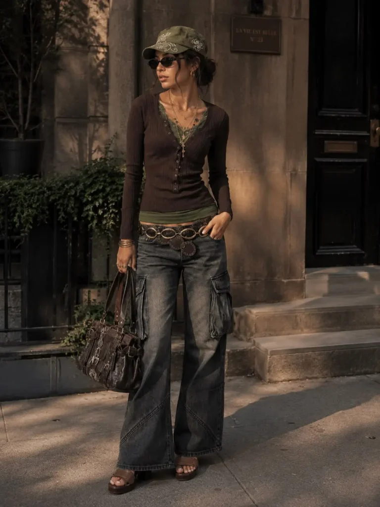 vintage fashion look on women