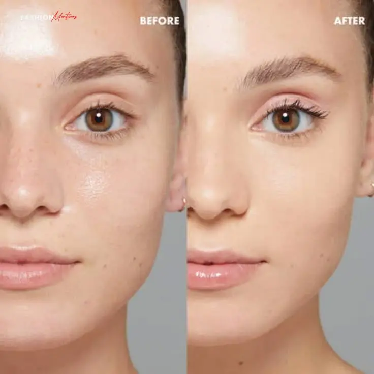 Makeup Primer before after look