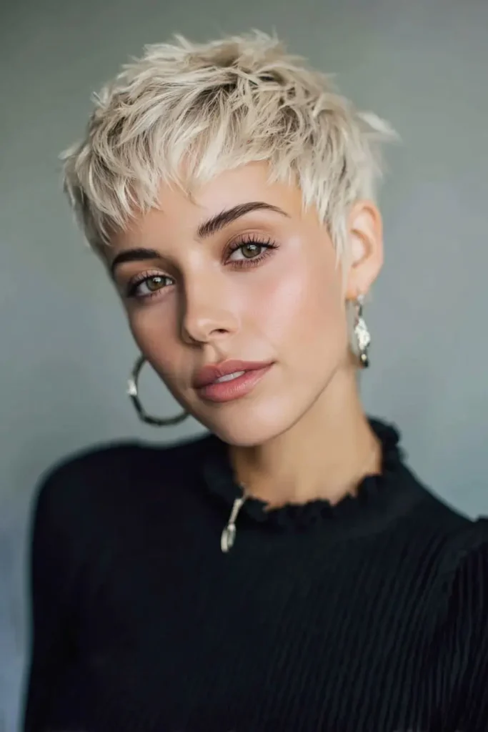 Edgy Messy Short Pixie Cut