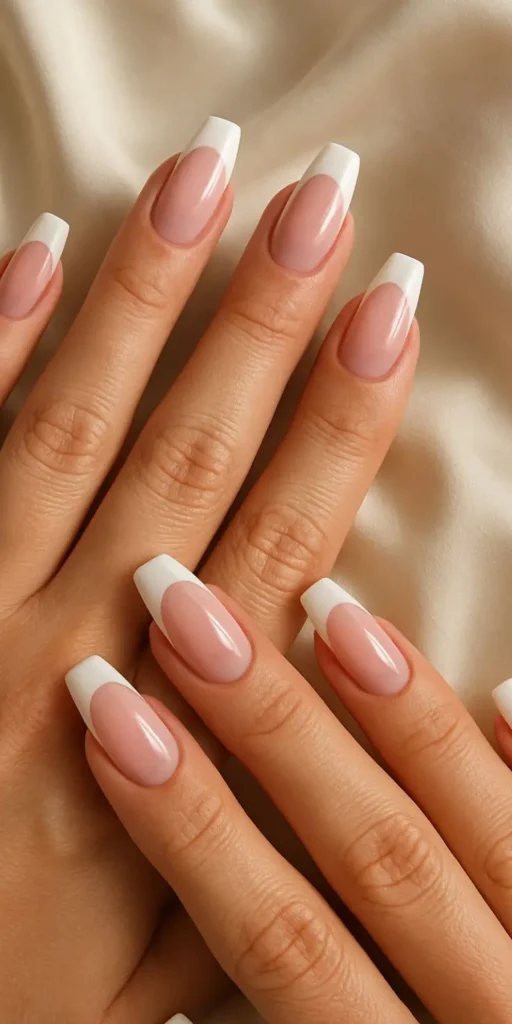 French Tip Square Nails
