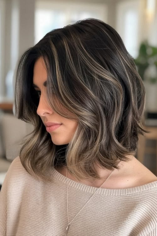 Layered Lob (Long Bob)