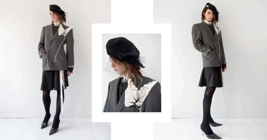 model wearingd Roméo Stedman look