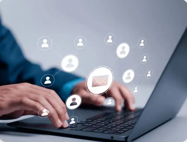a person using laptop