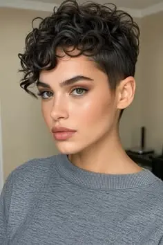 Curly Pixie Cut